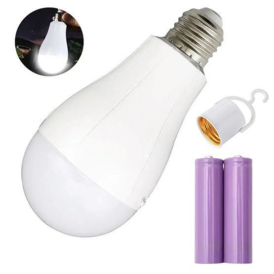 Аварийная LED лампа E27 20W аккумуляторная с крючком Y-3920 для дома и кемпинга 00622 фото