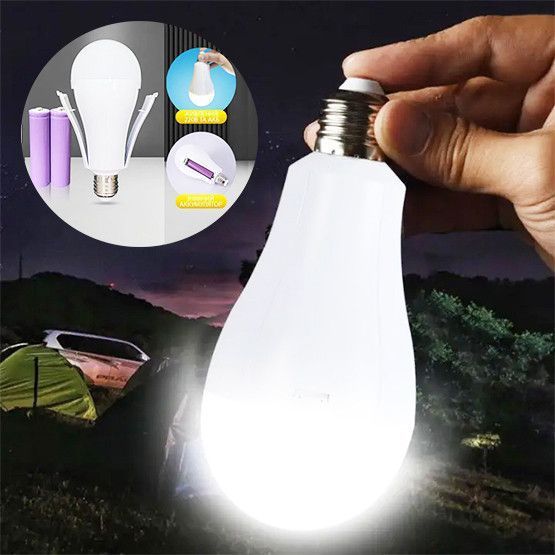 Аварийная LED лампа E27 20W аккумуляторная с крючком Y-3920 для дома и кемпинга 00622 фото