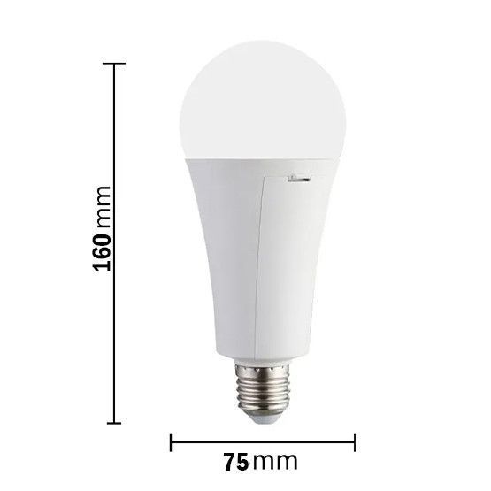 Аварийная LED лампа E27 20W аккумуляторная с крючком Y-3920 для дома и кемпинга 00622 фото