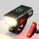 Велонабор Bike Light BK-02 Pro Аккумуляторная LED велофара + Задний стоп-сигнал (Type-C) 07504 фото 1