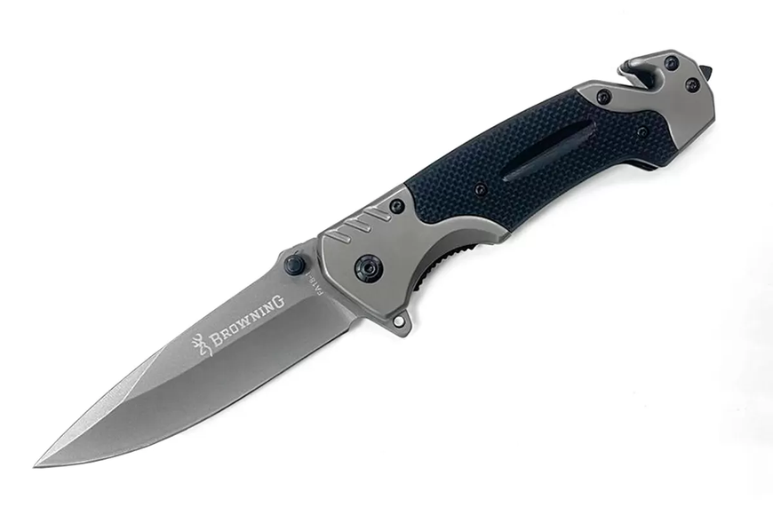 Тактический нож-спасатель Browning FA18-1 &mdash; складной нож со стеклобоем, стропорезом и G10 13559 фото