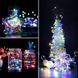 Гирлянда "Роса" на USB или от батареек, 10 м, 100 LED, разноцветный свет 02404 фото 3
